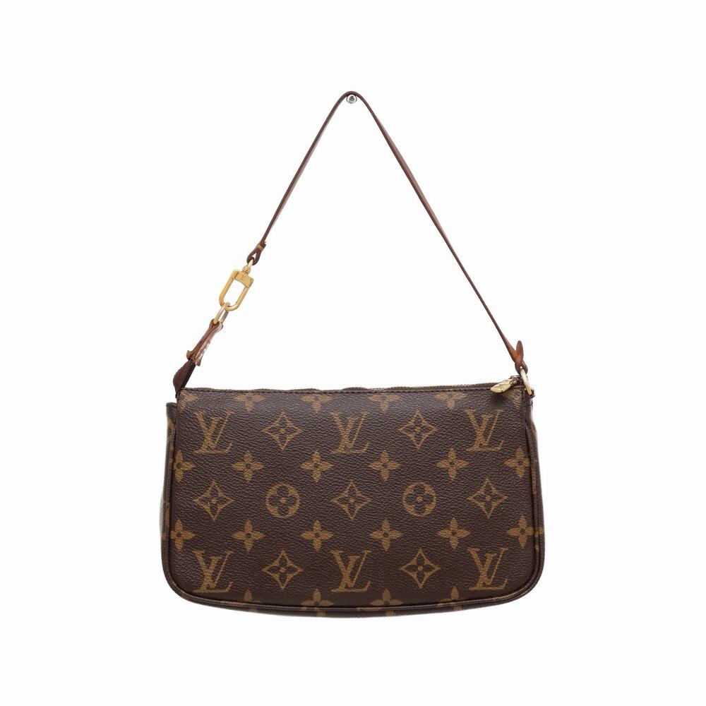 Louis Vuitton LV Monogram Brown Pochette Accessoires Mini Bag M51980 Vintage Y2K